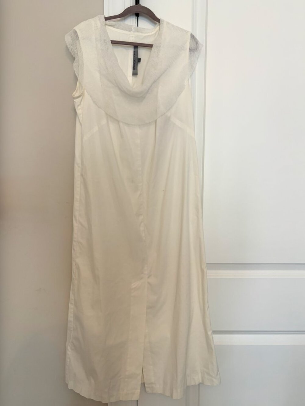 Morgane Le Fay cotton shift dress | Size S | White